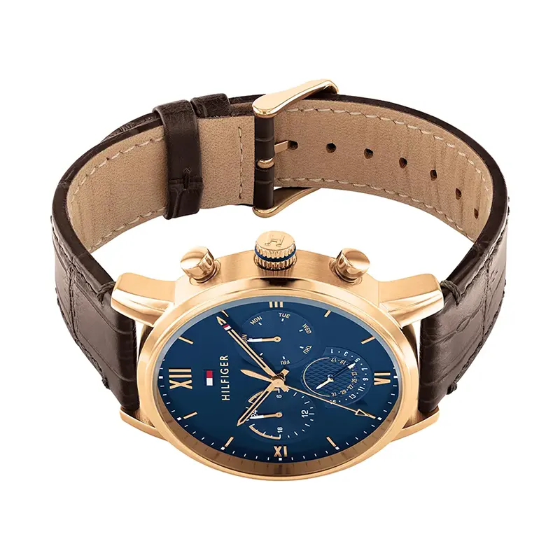 Tommy Hilfiger Sullivan Chronograph Brown Leather Men's Watch- 1791933